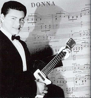 Music sheet with photo of Ritchie, “Donna”